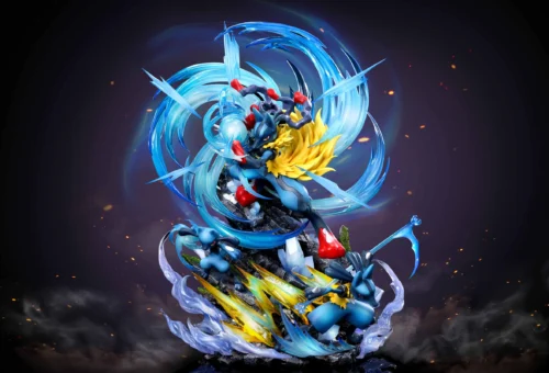 Lucario with LED - Pokemon Resin Statue - Phoenix Studio
