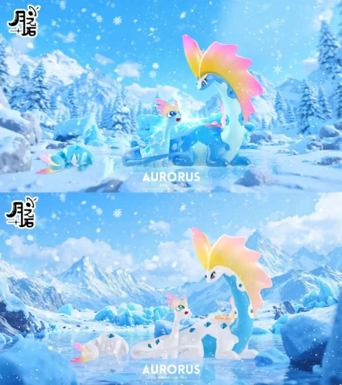 1/20 Scale World Zukan Evolution of Aurorus Set - Pokemon Statue - YueZhiShi Studio
