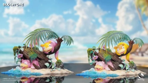 Relaxing Slowpoke - Pokemon Resin Statue - RAVEN Studio