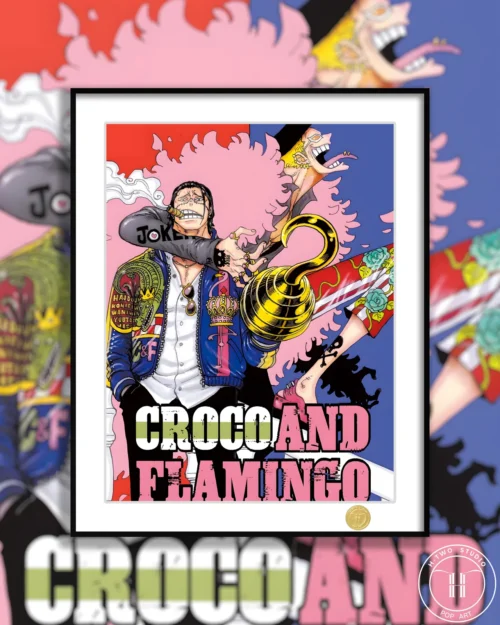 Donquixote Doflamingo & Sir Crocodile Decorative Painting - ONE PIECE - H-TWO Studio