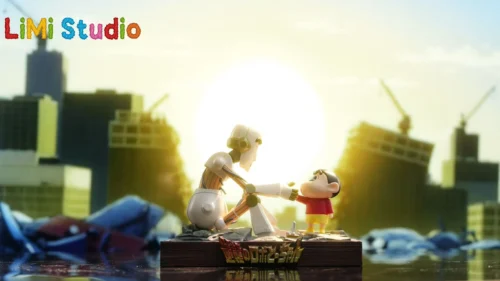 Shin-chan & Robot Dad - Crayon Shin-chan Resin Statue - LiMi Studio
