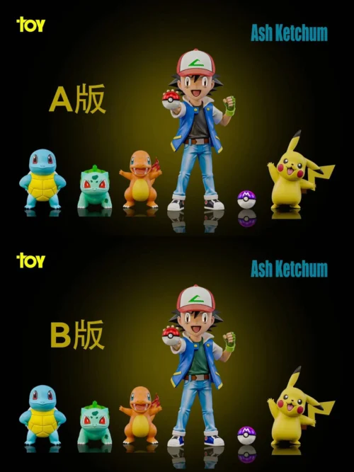WCF Scale Ash Ketchum & Starter Pokemon - Pokemon Statue - TOY Studio