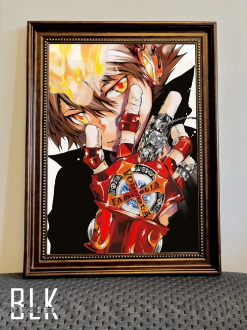 Retro Tsunayoshi Sawada Decorative Painting - HITMAN REBORN! - BLK Studio