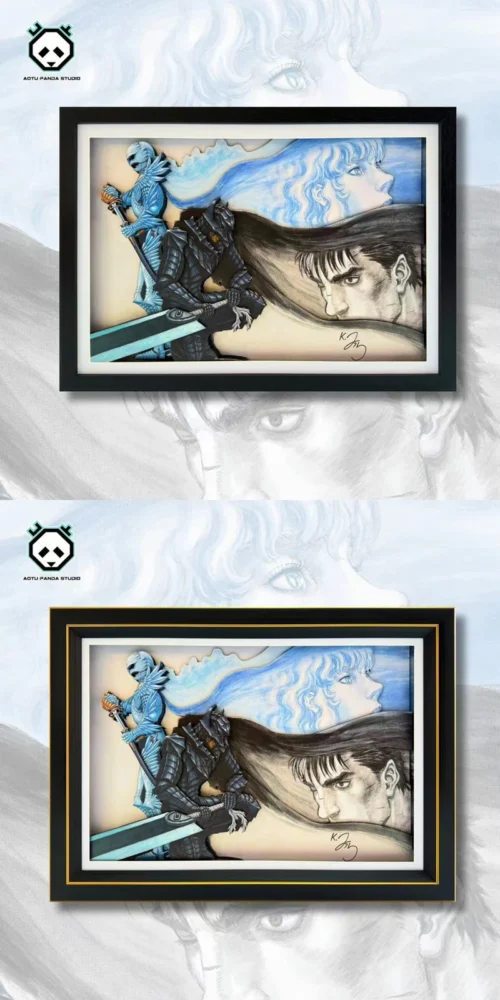 3D Decorative Paint of Guts & Griffith - Berserk Decorative Painting - AoTu Panda Studio