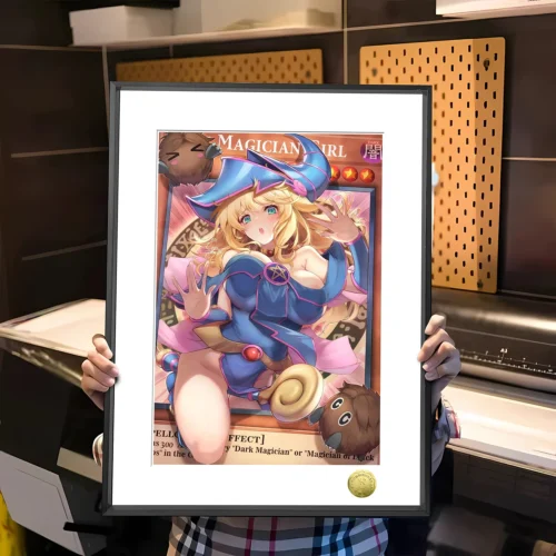A3 & 4K Size Summoning Dark Magician Girl Decorative Painting - Duel Monsters / Yu-Gi-Oh! Decorative Painting - HuangGua Studio