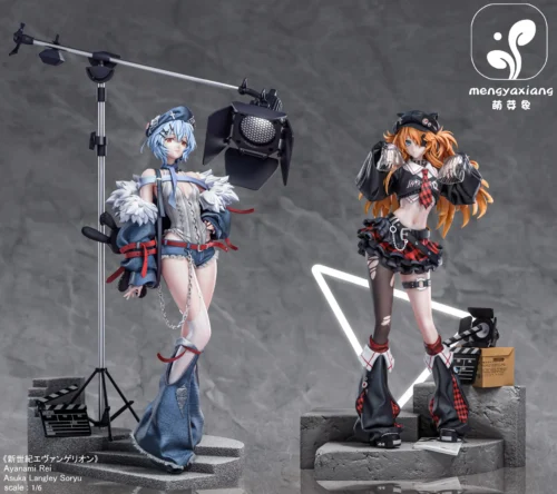 1/6 Scale Fashion Ver. Rei Ayanami & Asuka Langley Soryu with LED - (EVA) Neon Genesis EVAngelion Resin Statue - MengYaXiang Studio