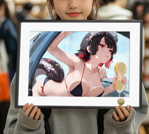 A3 & 4K Size Bikini Ver. Ellen Joe Decorative Painting - Zenless Zone Zero Decorative Painting - HuangGua Studio