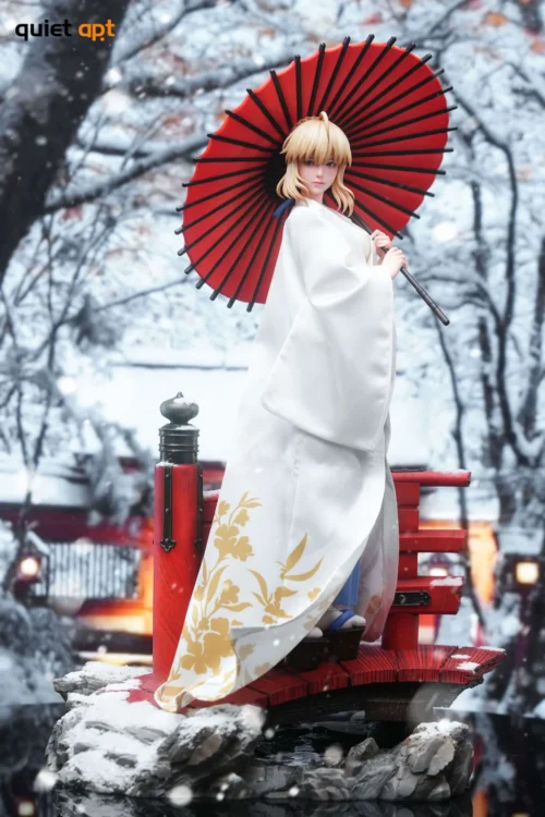 1/4 Scale White Eternal Japanese Style Saber Artoria Pendragon - Fate/Grand Order Resin Statue - QuietArt Studio