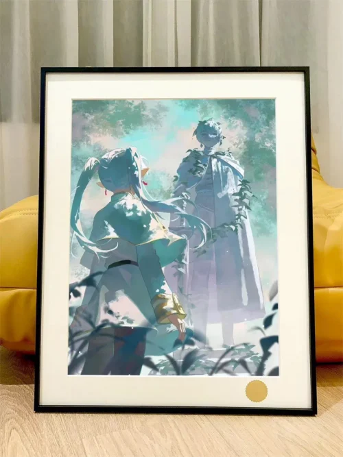 Frieren Watching Himmel Statue Decorative Painting - Frieren: Beyond Journey's End - Xingkong Studio