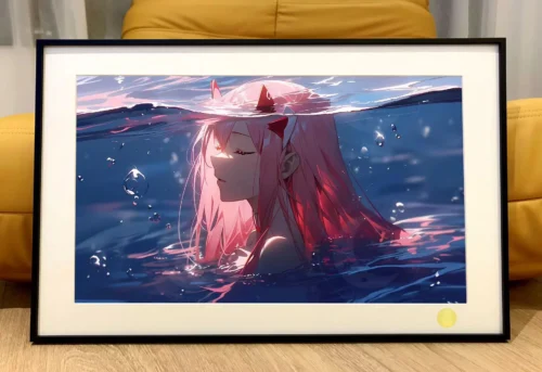 Zero Two under Water Decorative Painting - DARLING in the FRANXX - Xingkong Studio