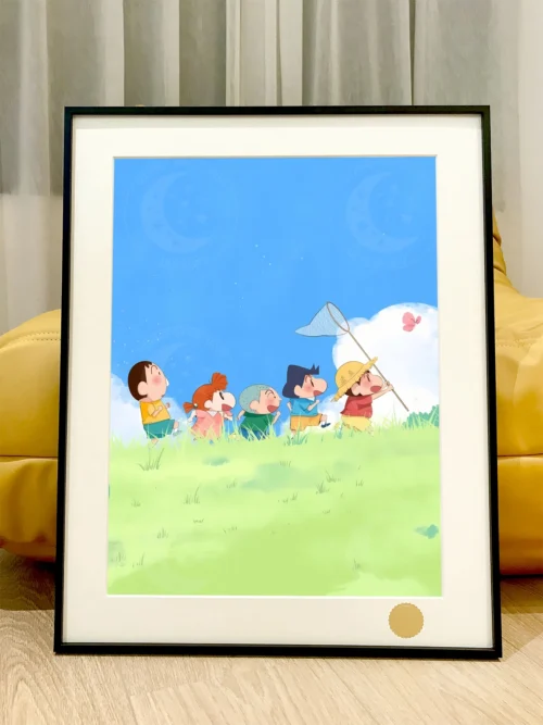 Summer Season Kasukabe Defence Force Decorative Painting - Crayon Shin-chan - Xingkong Studio