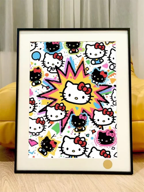 Graffiti Kitty Decorative Painting - Hello Kitty - Xingkong Studio