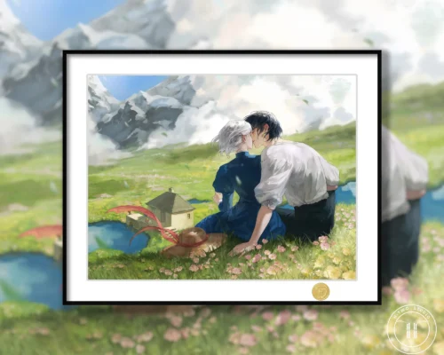 Howl Jenkins Pendragon & Sophie Hatter Decorative Painting - Howl's Moving Castle - H-TWO Studio