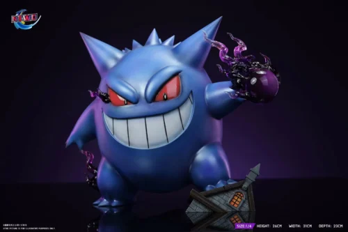 1/4 Scale Gengar with LED - Pokemon Resin Statue - ntwo Studio