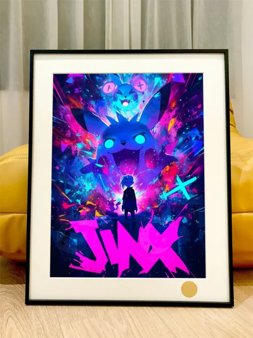 Jinx & Pikachu Decorative Painting - League of Legends (LOL) Pokemon - Xingkong Studio