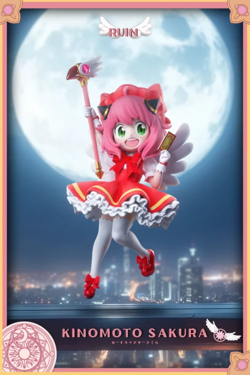 Sakura Kinomoto Cosplay Anya Forger - Cardcaptor Sakura (CCS) SPY X FAMILY Resin Statue - Ruin Studio