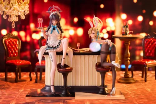 1/7 Scale Maid & Bunny Girl Ichinose Asuna & Kakudate Karin - Blue Archive Statue - DongFangRenXing Studios