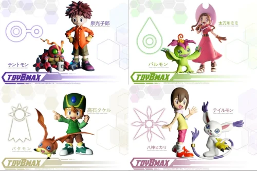 First Generation Main Characters Series - Digimon Statue - TOYBMAX Studios