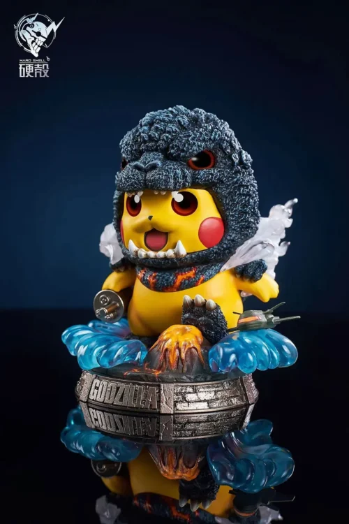 Burning Godzilla Cosplay Pikachu - Pokemon Godzilla Resin Statue - HARD SHELL Studios