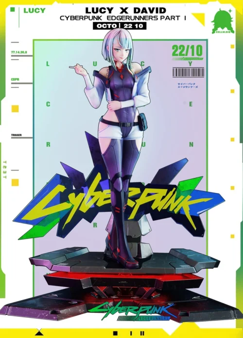 1/6 Scale Lucyna Kushinada with LED - Cyberpunk: Edgerunners Resin Statue - Celluloid Studio