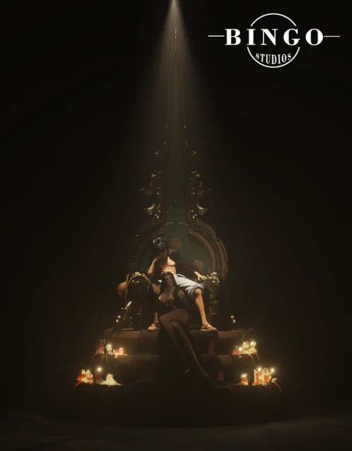 1/6 Scale Double Crowned Throne Luffy & Boa Hancock - ONE PIECE Resin Statue - BINGO Studios