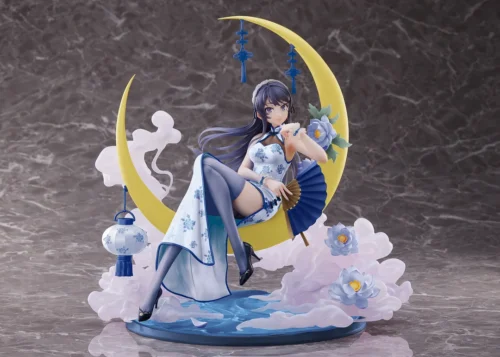1/7 Scale White Chinese Dress Ver. Bunny Girl Senpai Mai Sakurajima - Rascal Does Not Dream Official Statue - TAITO