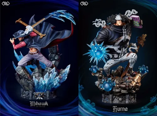 Dracule Mihawk & Bartholemew Kuma - ONE PIECE Resin Statue - Unlimited Studios