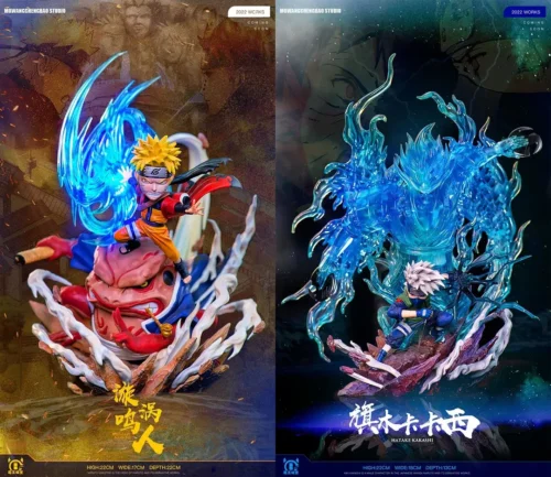 WCF Scale Uzumaki Naruto & Hatake Kakashi - Naruto Resin Statue - MoWangChengBao Studio