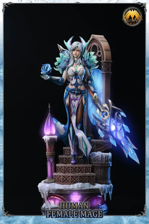 1/4 Scale The Human Female Mega Frostfire Regalia with LED - World of Warcraft Resin Statue - FAITH ART
