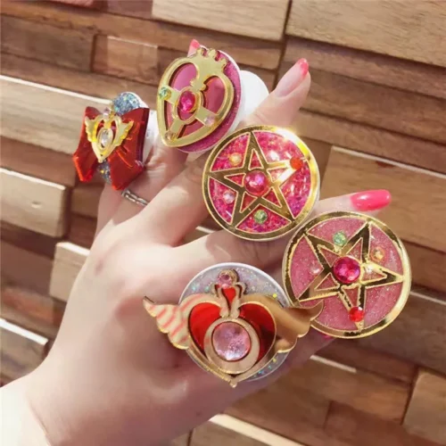 Transformation Brooch Shaped Phone Holder - Free Shipping - Sailor Moon