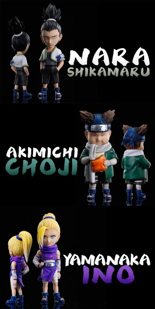 WCF Scale Shikamaru Nara & Choji Akimichi & Ino Yamanaka - Naruto Resin Statue - LeaGue Studios