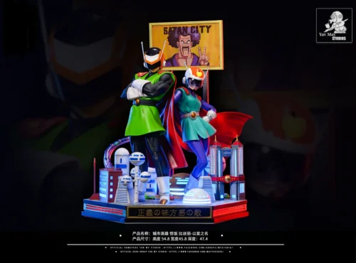 1/4 & 1/6 Scale Great Saiyaman Suit Son Gohan & Videl with LED - Dragon Ball Resin Statue - Yav May Studios