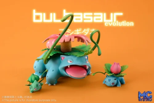 1/20 Scale World Zukan Evolutionary Combination Series Venusaur Family - Pokemon Statue - MG Studios