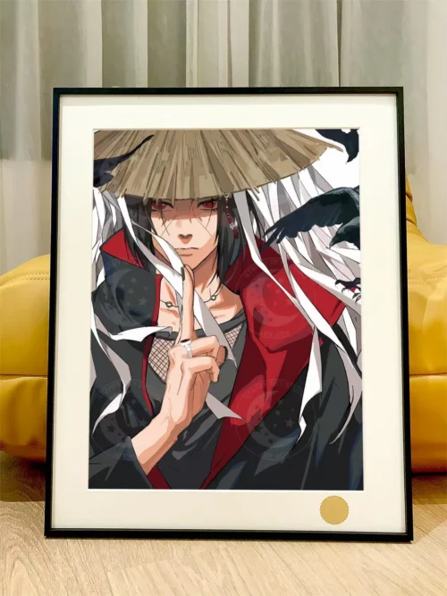 Itachi Uchiha & Crow Decorative Painting - Naruto - Xingkong Studio