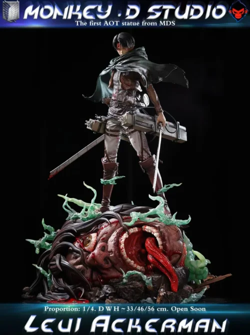 1/4 Scale The Gentlest Captain Levi Ackerman - Attack On Titan Resin Statue - Monkey·D Studios
