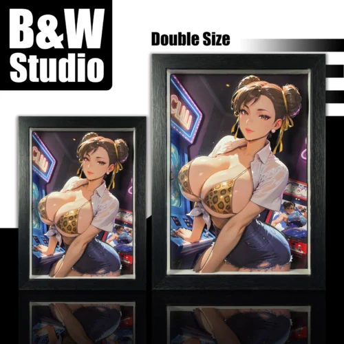 KKRD-021 & KKRDSlim-021 Chun-Li 3D Decorative Painting - Street Fighter - B&W Studio
