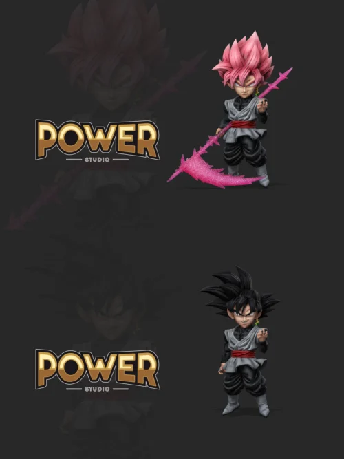 Super Saiyan Rose Son Goku & Goku Black - Dragon Ball Statue - Power Studio