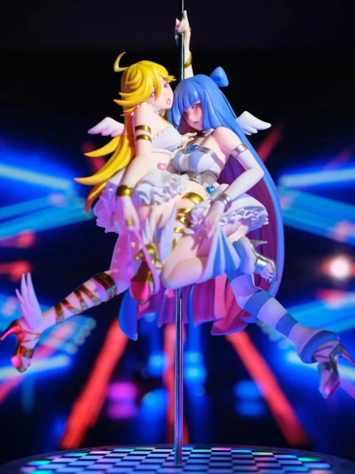 1/6 Scale Panty Anarchy & Stocking Anarchy with LED & Sound - Panty & Stocking with Garterbelt Statue - ljstoy Studios