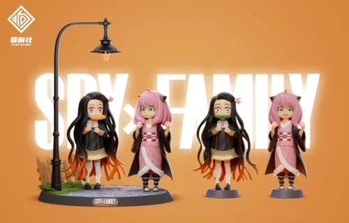 Anya Forger & Nezuko Kamado - SPY X FAMILY Demon Slayer: Kimetsu no Yaiba Resin Statue - Echo Studio