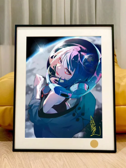 Lucyna Kushinada on Moon Decorative Painting - Cyberpunk: Edgerunners - Xingkong Studio