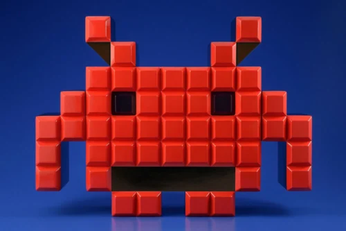 SoftB Space Invaders Crab - Space Invaders Official Statue - Bell Fine