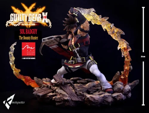 1/7 Scale Licensed Sol Badguy - Guilty Gear Resin Statue - Kinetiquettes