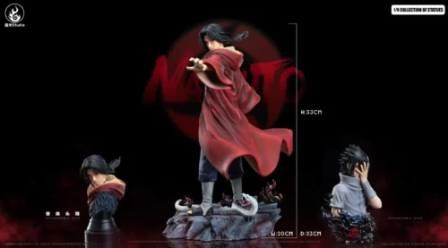 1/6 Scale Reborn Itachi Uchiha & Sasuke Uchiha Bust Statue - Naruto Resin Statue - YuanHuo Studio