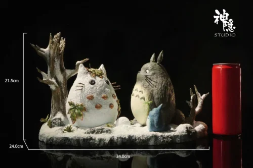 Meet Series Totoro Frolicking in Snowfield - My Neighbor Totoro Resin Statue - ShenYin Studio
