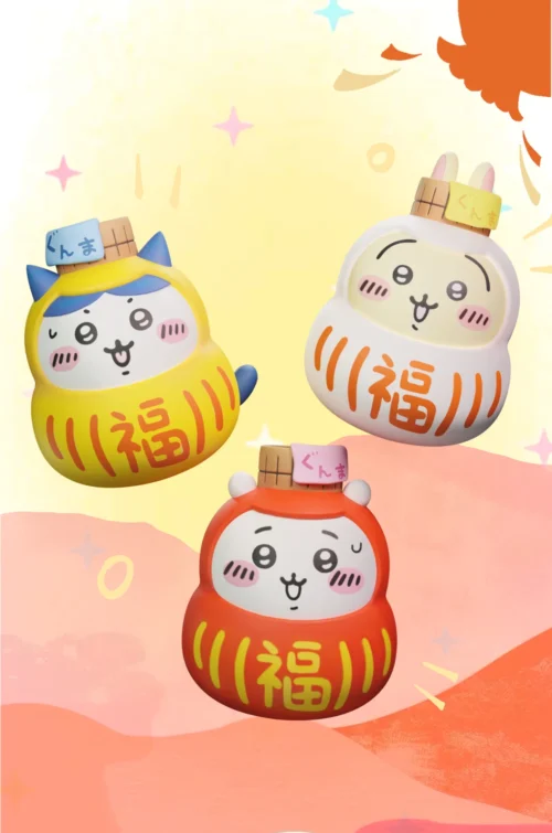 Best Friends Spa Daruma Doll - Chiikawa Resin Statue - ChaoShe Studio