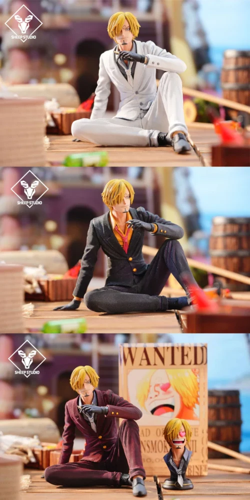 POP Scale Sitting Sanji - ONE PIECE Resin Statue - Sheep Studio
