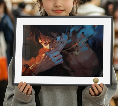 A3 & 4K Size Monkey D. Luffy Decorative Painting - ONE PIECE Decoration Painting - HuangGua Studio
