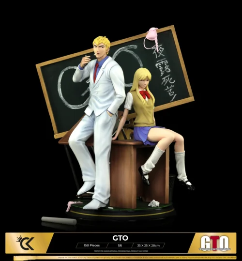 1/6 Scale Licensed Eikichi Onizuka & Urumi Kanzaki - Great Teacher Onizuka Resin Statue - Cartoon Kingdom Studio