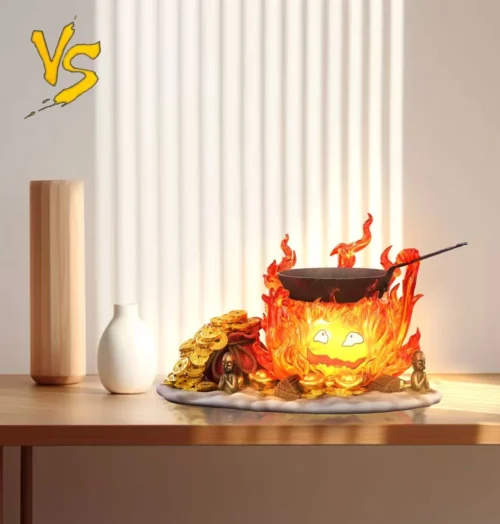 Lucky Calcifer 2.0 with LED - Howl's Moving Castle Resin Statue - VS Studios