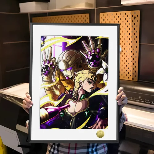 A3 & 4K Size Giorno Giovanna Decorative Painting - JoJo's Bizarre Adventure Decoration Painting - HuangGua Studio